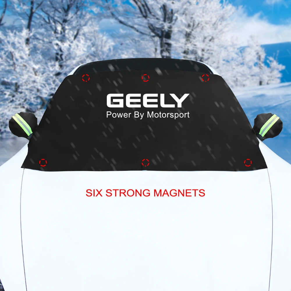 Magnetic Sunshade Cover For GEELY Coolray Aktie Tugella Atlas GC6 GC9 LC EMGRAND X7 EC7 CK Car Front Windshield Snow Sun Shade | Автомобили