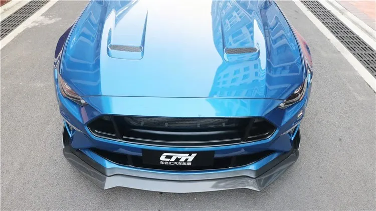 Углеродное волокно передний бампер спойлер авто диффузор подходит для Ford Mustang