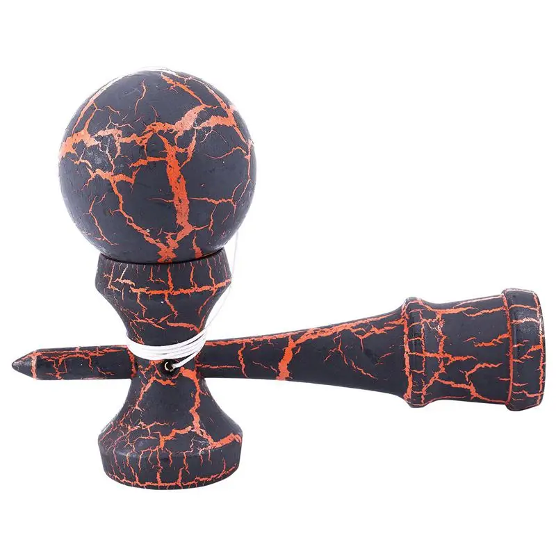 Полный Crackle деревянный шар Kendama образование традиционная игра игрушка