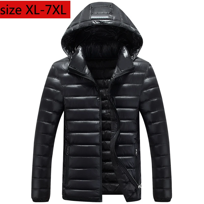 Новое поступление мужские зимние стеганые куртки и пальто Легкие осенние свободные супер большие повседневные толстые большие размеры XL2XL 3XL 4XL 5XL 6XL 7XL