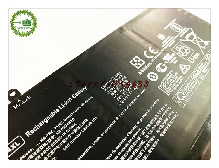 15,4 V 61.4Wh SP04XL Батарея для hp L28764-005 HSTNN-IB8R HSTNN-OB1B L28538-1C1 L28538-AC1 L28764-005 SP04061XL TPN-Q185 TPN-Q203