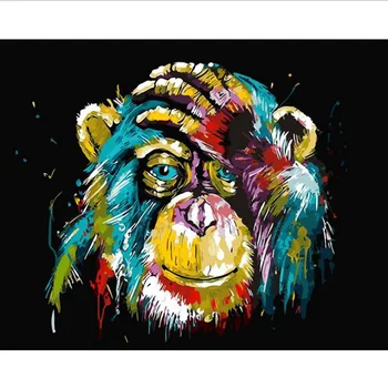 

DIY Oil canvas Painting Paint by Number Kit Painting for Adults Arts Craft for Home Wall Decor 50x40cm diy frame