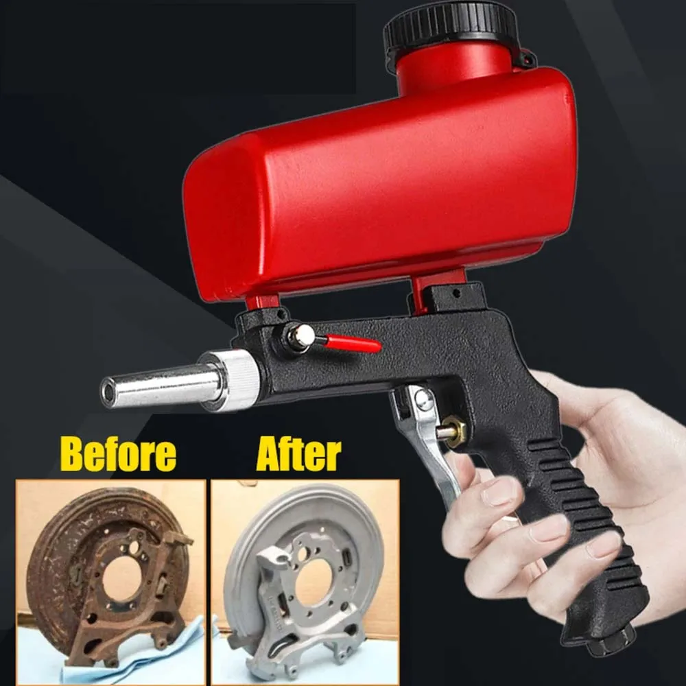 cheap!!!- 90psi Portable Gravity Sandblasting Gun Pneumatic Small Sand
Blasting Machine Adjustable Pneumatic Sandblasting Set