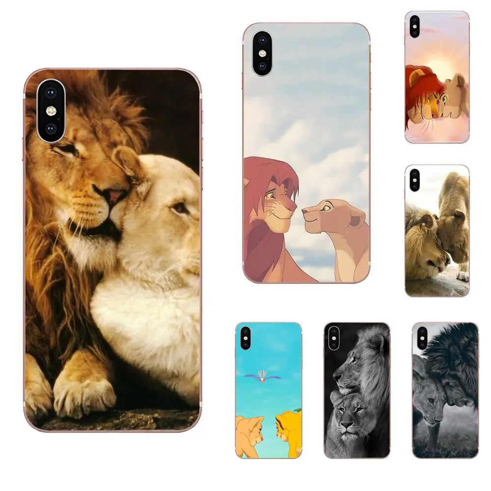 ТПУ Арт печать лев Король Simba и Nala Lover для Xiaomi Redmi Mi 4 7A 9T K20 CC9 CC9e Note 7 9 Y3 SE Pro Prime Go