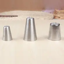 3 шт./компл. Нержавеющая сталь глазировки Советы Насадка торта для украшения выпечки кремом для выпечки инструменты Сделай Сам 72XF