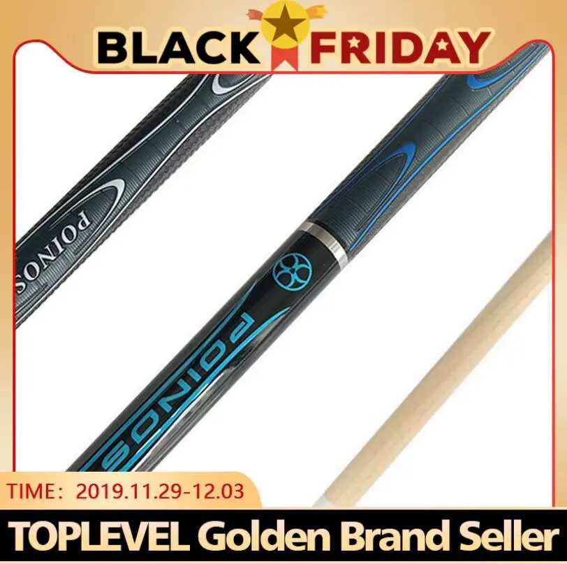 

New POINOS X6 Billiards Cue Pool Stick 147cm 11.5mm 13mm Tip For Black 8 /Nine Ball Cues Antiskid Anti-sweating Handle 2019