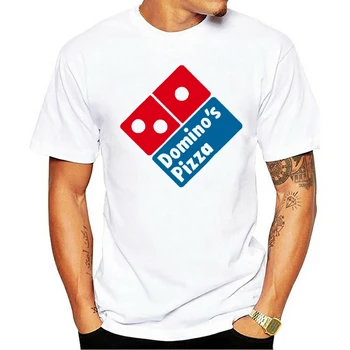 

Dominos Pizza Logo Short Sleeve Black T-Shirt Size S-3Xl Present Casual Tee Shirt