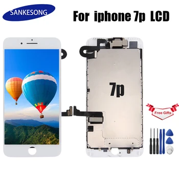 

LCD Display For Iphone7P + full digital assembly 3D replacement touchscreen + front camera + premium pa headset
