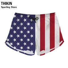 THIKIN американский флаг шаблон летний купальный костюм для женщин сексуальная одежда для плавания дамские плавки большой XXL Размер плавать ming пляжный костюм