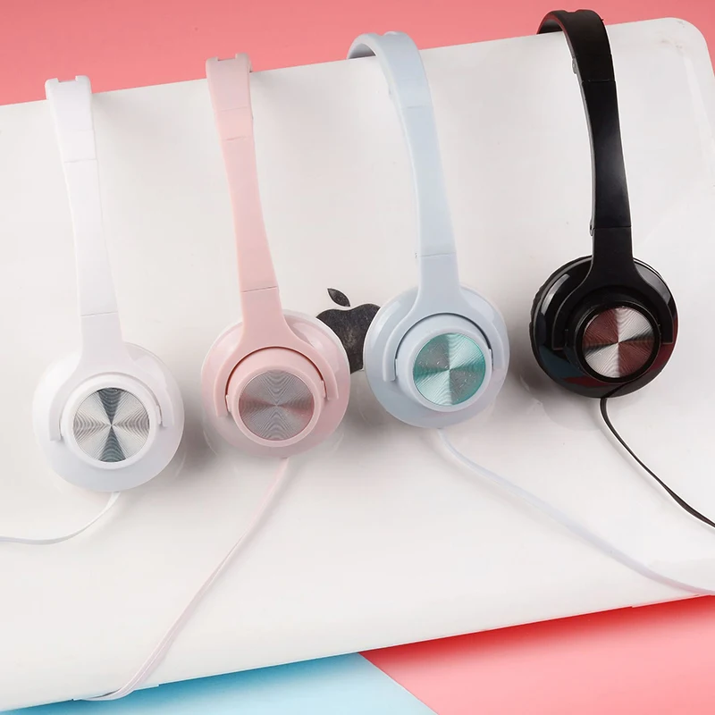 Складные стереонаушники для девочек стерео наушники карамельного цвета детская