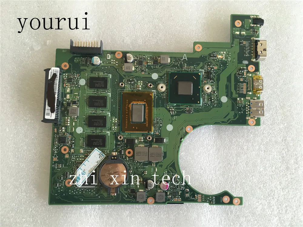 yourui High quality For ASUS X200CA Laptop motherboard REV 2.1 with 1007u CPU 4GB RAM DDR3 Tested w