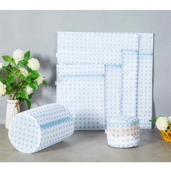 

7 Sizes Polyester Mesh Wash Laundry Bag For Clothing Underwear Household Protected Lingerie Bra Wash Bag Printing Bags