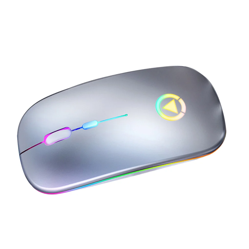 LED Backlit Rechargeable Wireless Silent Mouse USB