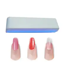 6 Вт Мини УФ лампа для отверждения ногтей машина для дизайна гель-светильник Сушилка для ногтей с USB кабелем особенности двойной светильник