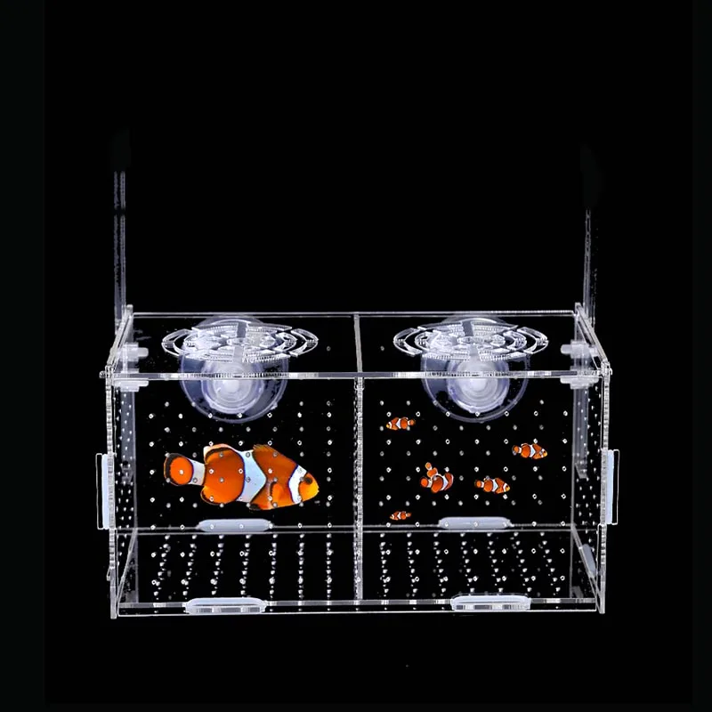 Fish Aquarium Fish Breeding Box Acrylic Aquarium Box Small Fish Isolation Net Tropical Fish Breeding Box Production Tank Aquarium Accessoories