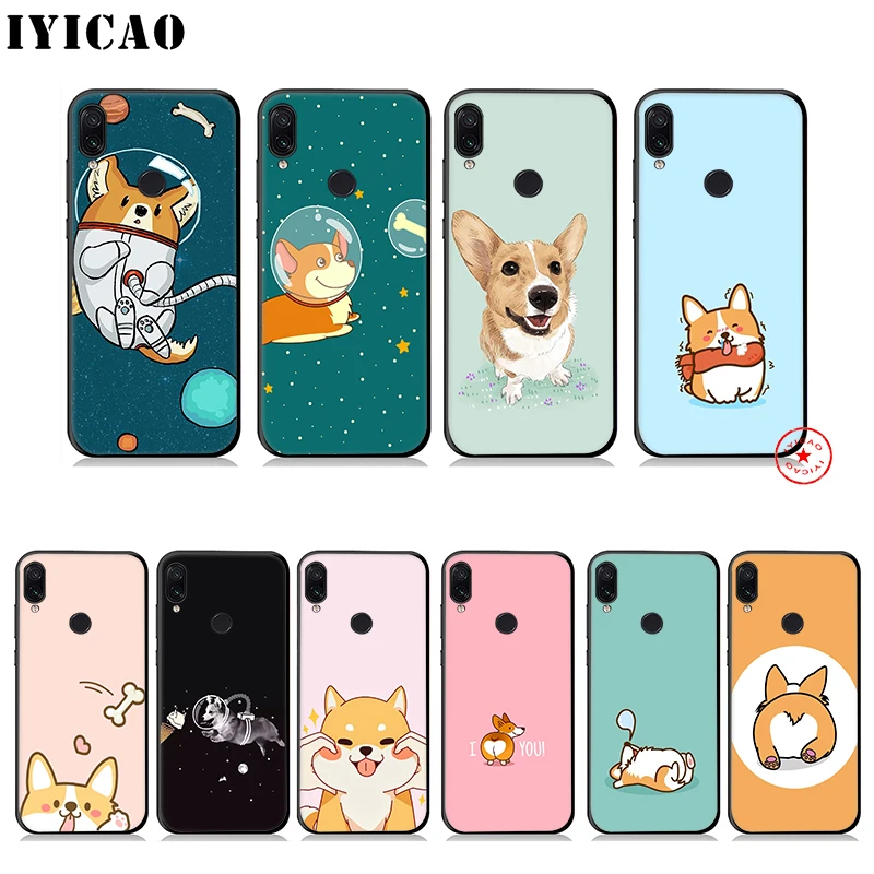 Мягкий чехол IYICAO с милым рисунком собаки корги для Redmi K20 8A 7A 7 6 Pro 6A 5 Plus 5A 4X 4A S2 Go