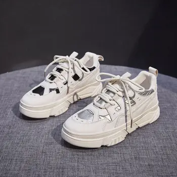 

202 New Arrival Women Leather Shoes Causal Outdoor Fashion Girls Woman Sneakers Women Platform Shoes