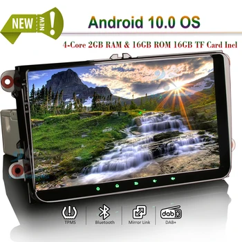 

9" Android 10.0 Autoradio Bluetooth DAB+ CarPlay+ Car Stereo Radio GPS DSP for VW Golf 5 Passat Tiguan Polo Eos T5 SEAT Skoda