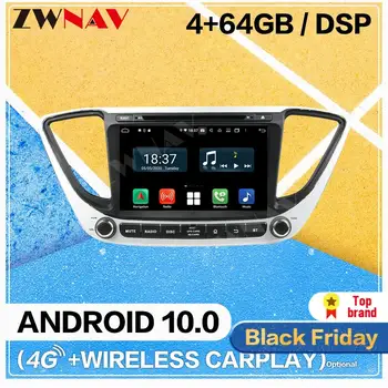 

Carplay Android 10.0 screen Car Multimedia DVD Player for Hyundai Verna 2017 BT GPS Navigation Auto Radio Audio Stereo Head unit