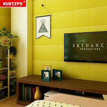 

3d self-adhesive soft pack wall surrounding kindergarten anti-collision wall stickers tatami kids room foam decorative stickers