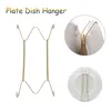 Wall Display Plates Dish Hangers Holder New Design W Type Dish Spring Holder Invisible Hook Home Decor 6/7/8/10/12/14/16 Inch ► Photo 3/6