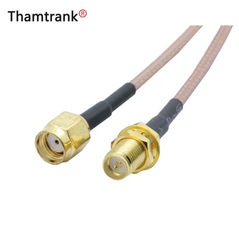 

10pcs/lot WIFI Router Extention RP SMA Male to RP SMA Female Jack RF Coaxial Bulkhead Crimp Connector RG316 Coax Cable 15CM 50CM