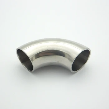 

48mm OD 304 Stainless Steel Sanitary Weld 90 Degree Elbow Pipe Fitting For Home Brew Homebrew Wine Beer Brewing