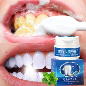 

30g Teeth Whitening Powder Toothpaste Dental Tools White Teeth Cleaning For Pearly Tooth New Oral Care Supplies