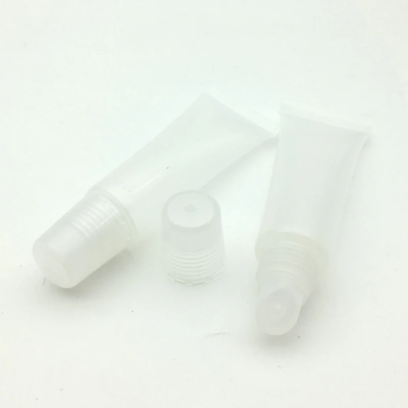 

100/200pcs 8g 8ml Empty Lipstick Tube,Lip Balm Soft Hose,Makeup Squeeze Sub-bottling,Clear Plastic Lip Gloss Container
