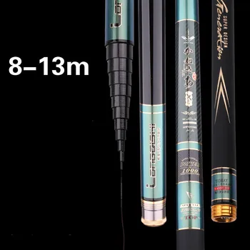 

8/9/10/11/12/13m Power Hand Pole High Carbon Taiwan Fishing Rod Ultra-hard Carbon Fishing Oltas Telescopic Angeln Canne De Pesca