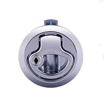 

Thickened Slam Boat Anti Loose Pull Latch Accessories Hatch Zinc Alloy Locking Style Multipurpose Deck Chromed RV Flush