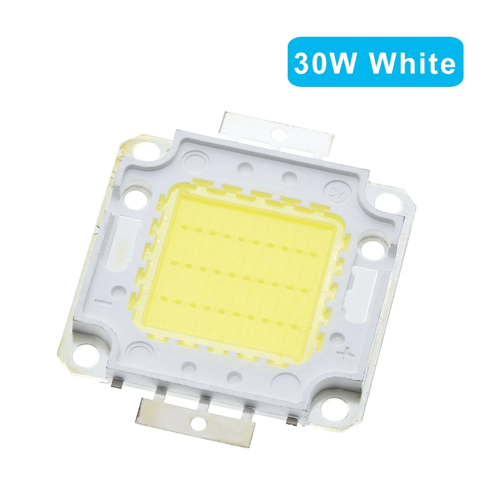 Белый/теплый белый 10 Вт 20 Вт 30 Вт 50 Вт 100 Вт Светодиодный светильник чип DC 12 В 36 В COB Интегрированный Светодиодный чип DIY прожекторная софитная лампа - Цвет: 30W White