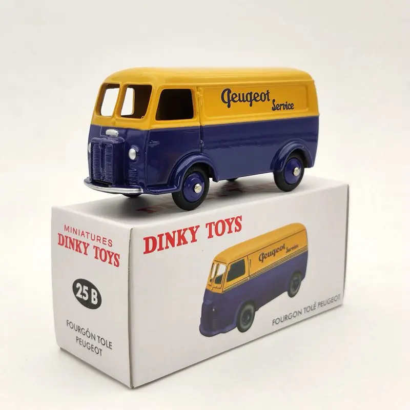 Atlas 1/43 Miniatures Dinky Toys 25B For P~geot Fourgon Tole D.3.A Yellow Diecast