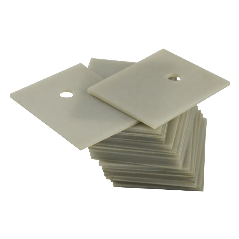 Aluminium Nitride Ceramic Substrate 10pcs Thermal Conductive Insulating Ceramic TO-220/247/264/3P/3 Aluminium Nitride