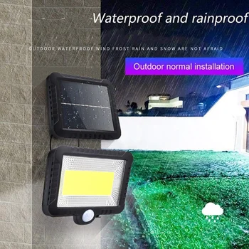 

Spotlight Wall Lamp Bright Durable Motion Sensor COB Solar Powered Energy Saving Security Night Light Garden Wall Light PIR