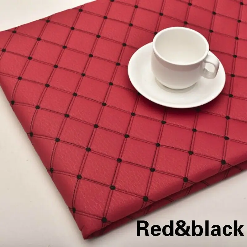 Tissu Similicuir PVC Avec épaisseur D'éponge - Motif Litchi, 100x158cm, Pour Sièges Auto, Canapé, Déco Maison