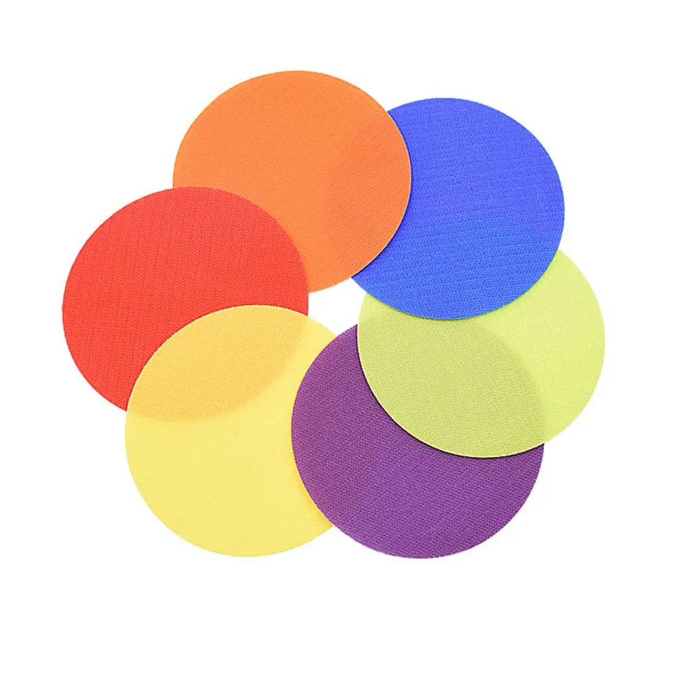 30pcs 6color Головоломка Образование ковер позиционирование маркер стикер цвет круглый ковер маркер Дети игры Обучающие принадлежности - Цвет: 30pcs 6color