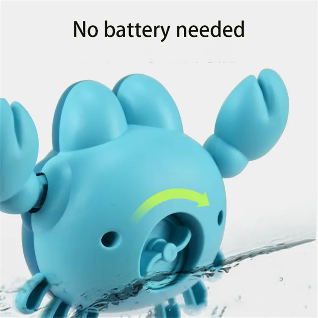 Baby Water Toys Bath Fish Cartoon Animal Chain Clockwork Whale Swimming Pool Bathing Toys For Children Gift 4