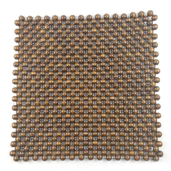 

Seat Cover Portable Travel Massage Breathable Office Summer Air Ventilation Wooden Beaded Home Universal Interior Car Cushion