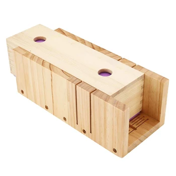 

Adjustable Wood Soap Cutter Slicer Box - Multi-Function Art Craft Soap Making Loaf Mold Cutter Silicone Loaf Mould Soap Cutter