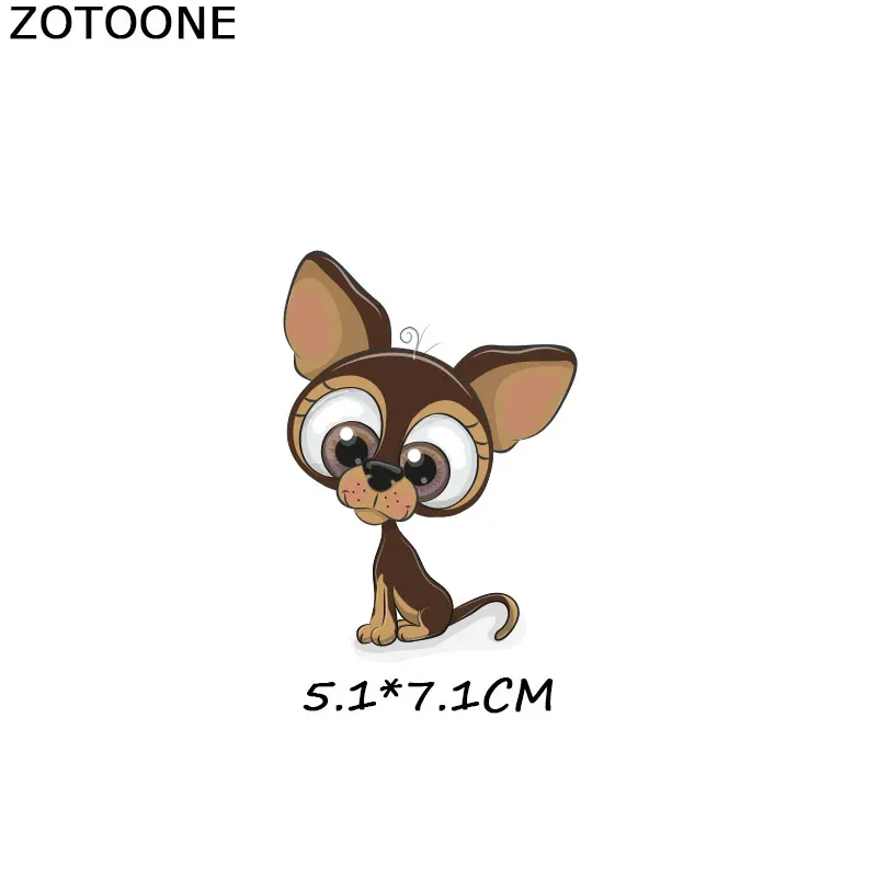 ZT1097 ZOTOONE вырезанные Мультяшные наклейки с животными для железной передачи одежды аксессуары DIY футболки Платья моющиеся теплопередачи - Цвет: ZT1097