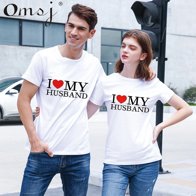 Новинка года; Лидер продаж; летние футболки для пары; одежда для влюбленных с надписью «I Love My Wife& I Love My Most»