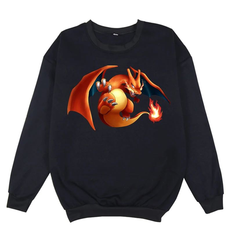 Женская толстовка Pokemon Squirtle Charizard, уличная толстовка, мужские толстовки, розовая одежда, зимняя одежда для девочек, Harajuku, рубашка - Цвет: 14