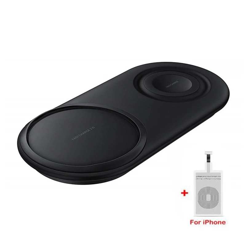 25 Вт QI Беспроводное зарядное устройство Duo Pad для iPhone 11 samsung S10 S10e s9 plus gear S3 S2 часы Cargador Inalambrico Chargeur беспроводной - Цвет: as the picture shown