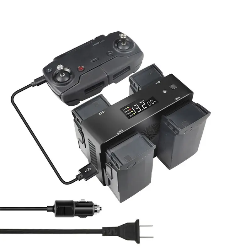 US Plug 1 комплект умное зарядное устройство зарядный концентратор адаптер питания для DJI Mavic Air Drone батареи - Цвет: US Plug