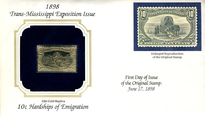 Золотая Марка 10 центов 1898 США