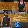 Chaleco de entrenamiento de cintura para hombre, camiseta de compresión moldeadora de Cuerpo Adelgazante, Camiseta de tirantes para entrenamiento, ropa moldeadora, camiseta interior para Fitness, traje de Sauna para quemar grasa ► Foto 3/6