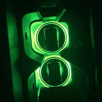 

Universal Car Anti Slip Waterproof Solar LED Car Cup Holder Mat Pad Bottle Drinks Coaster Atmosphere Lamp