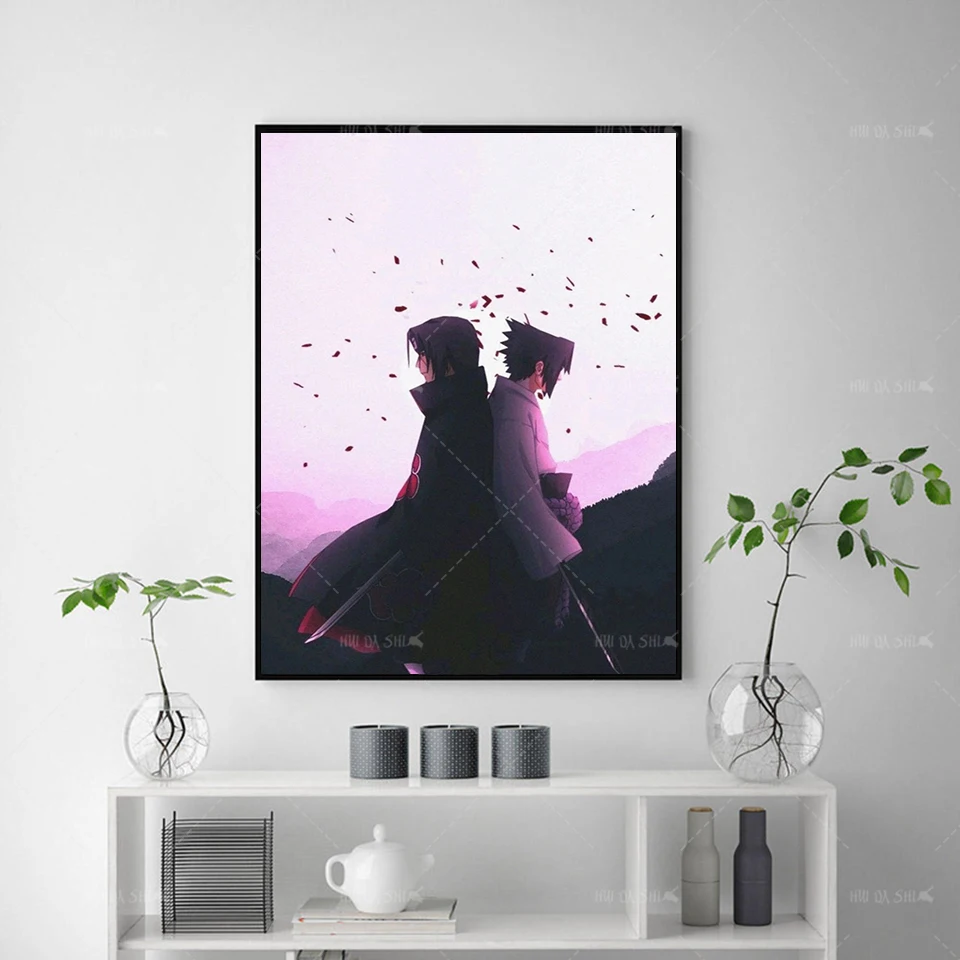 

Home Artwork HD Print Anime Naruto Sasuke Sharingan Poster Modular Picture Modern Canvas Painting Cuadros Living Room Wall Decor