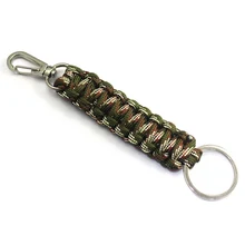 Открытый Кемпинг брелок многофункциональный походный прочный парашютный шнур карабин Поворотная Пряжка аварийный набор для выживания EDC инструмент